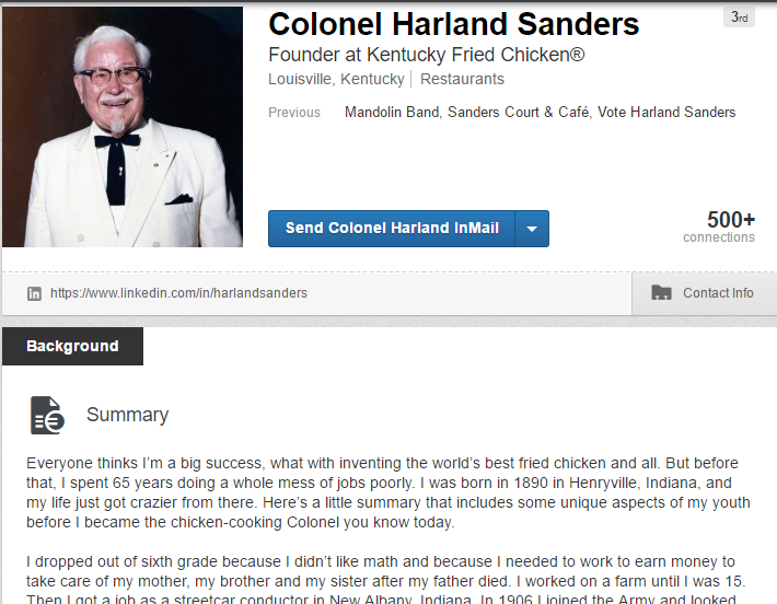 Colonel Sanders Possibility 5