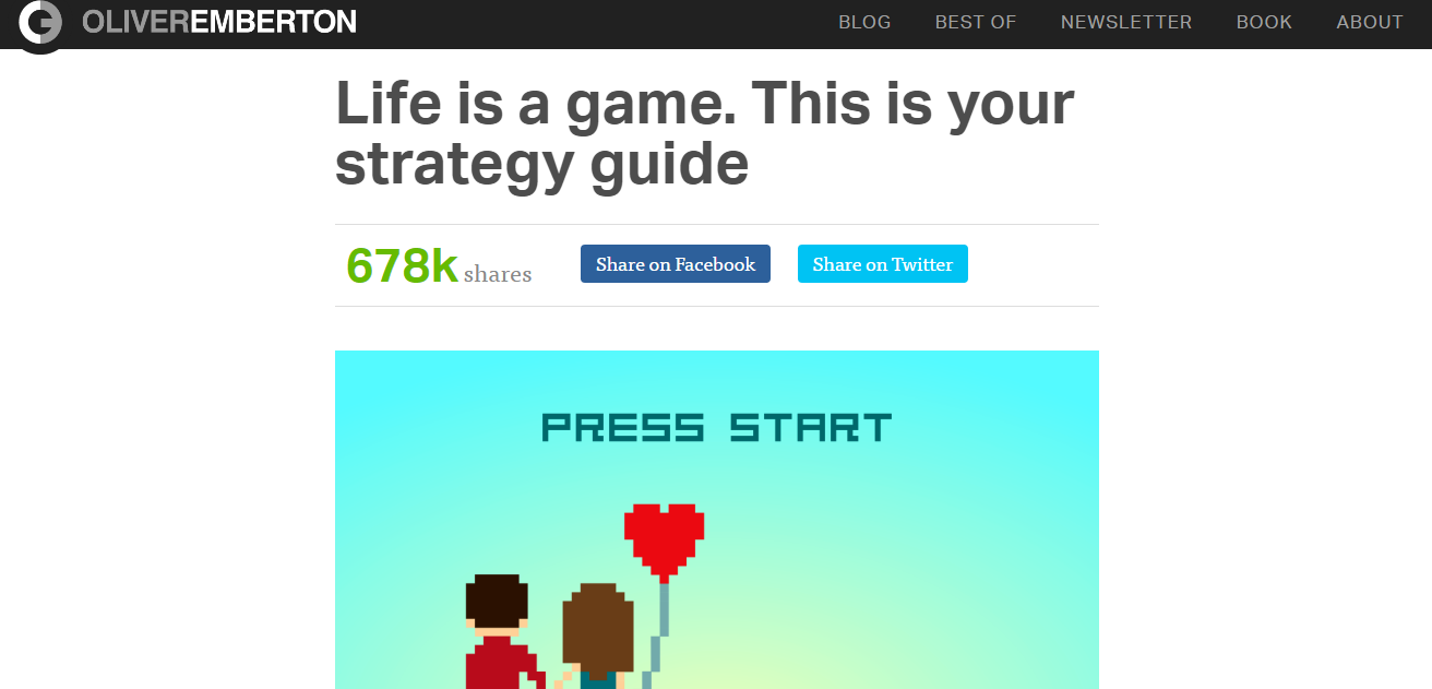 Life is a game. This is your strategy guide